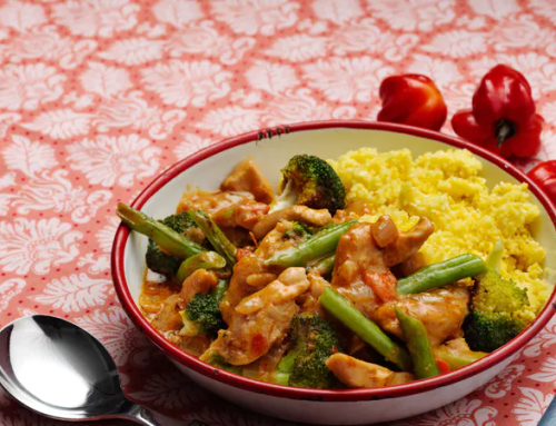 Low Carb Curry Chicken with Cauliflower rice